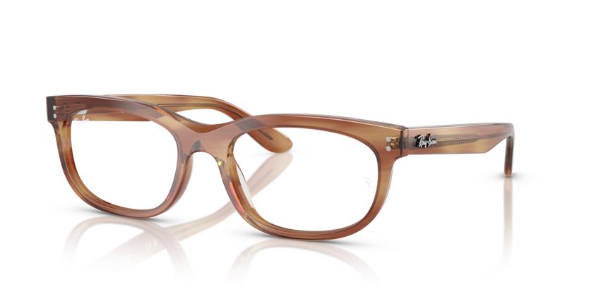  clear/striped brown