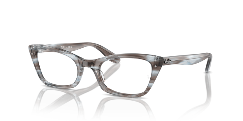  clear/striped blue