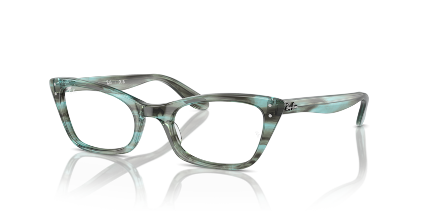  clear/striped green