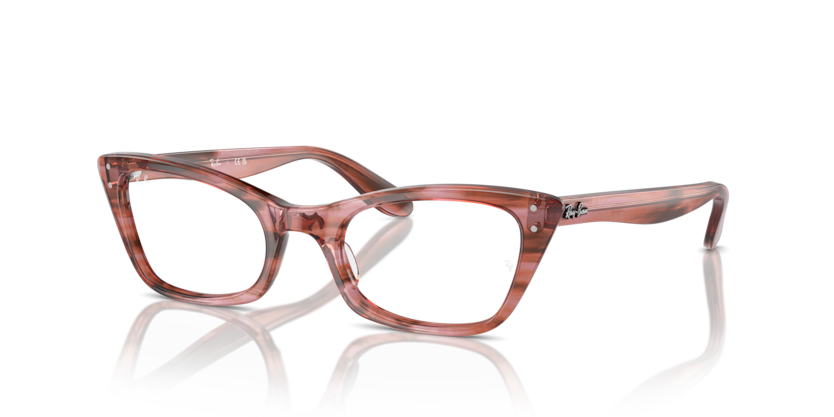  clear/striped pink