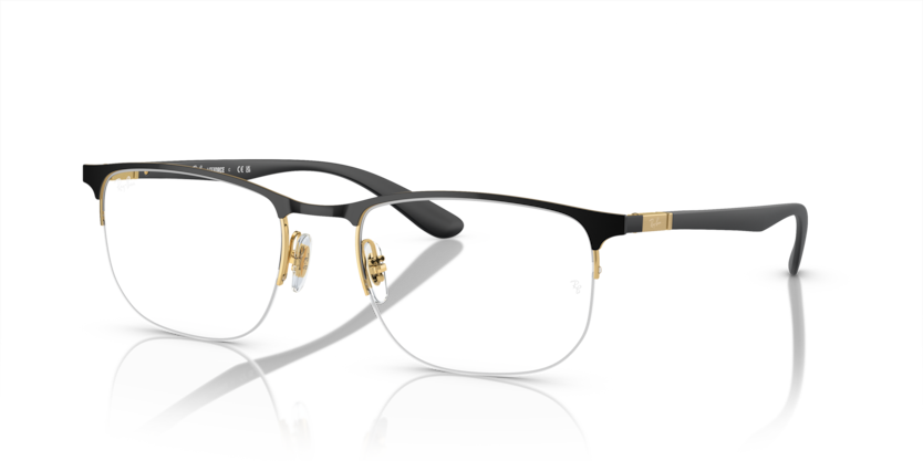  clear/black on gold