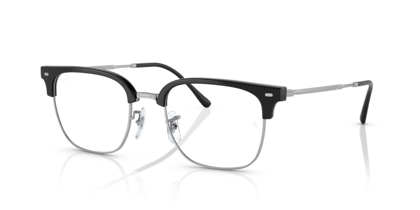  clear/black on silver