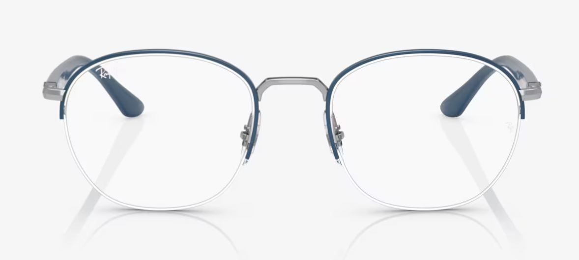  clear lens / blue on silver