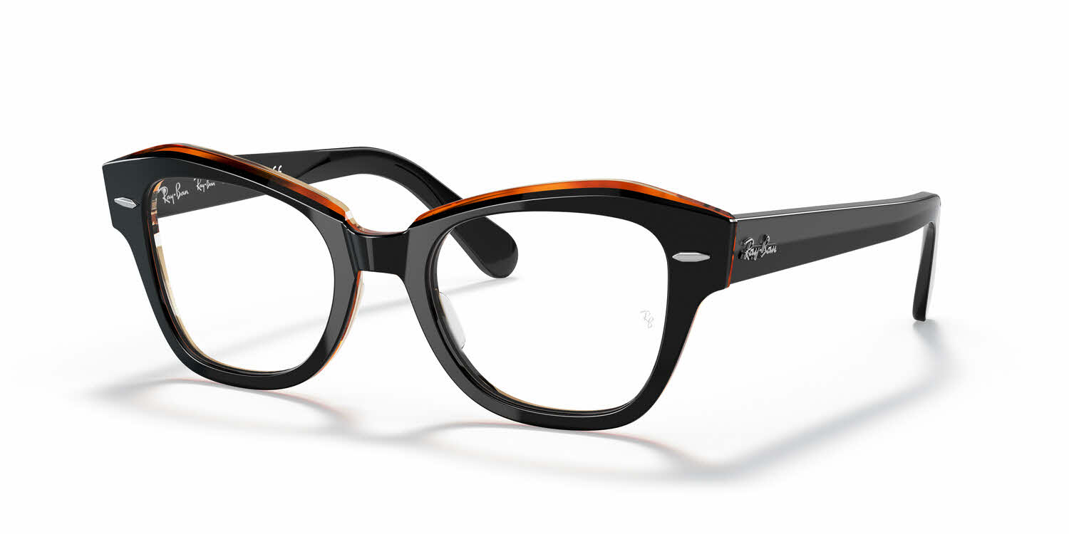  clear lens/black on transparent brown