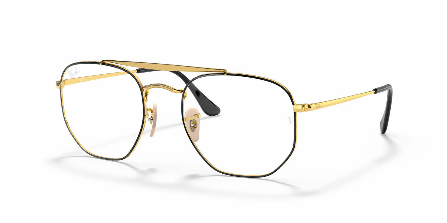  clear lens/top black on gold