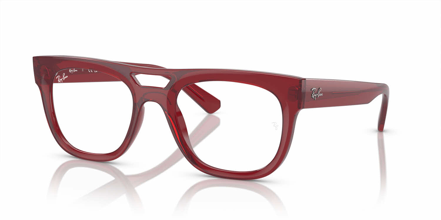  clear lens/transparent red