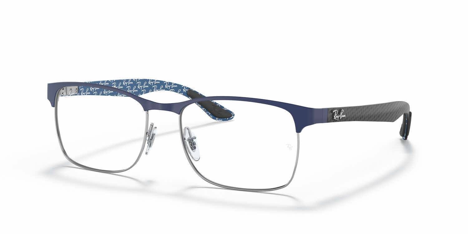  clear lens/silver on top matte blue
