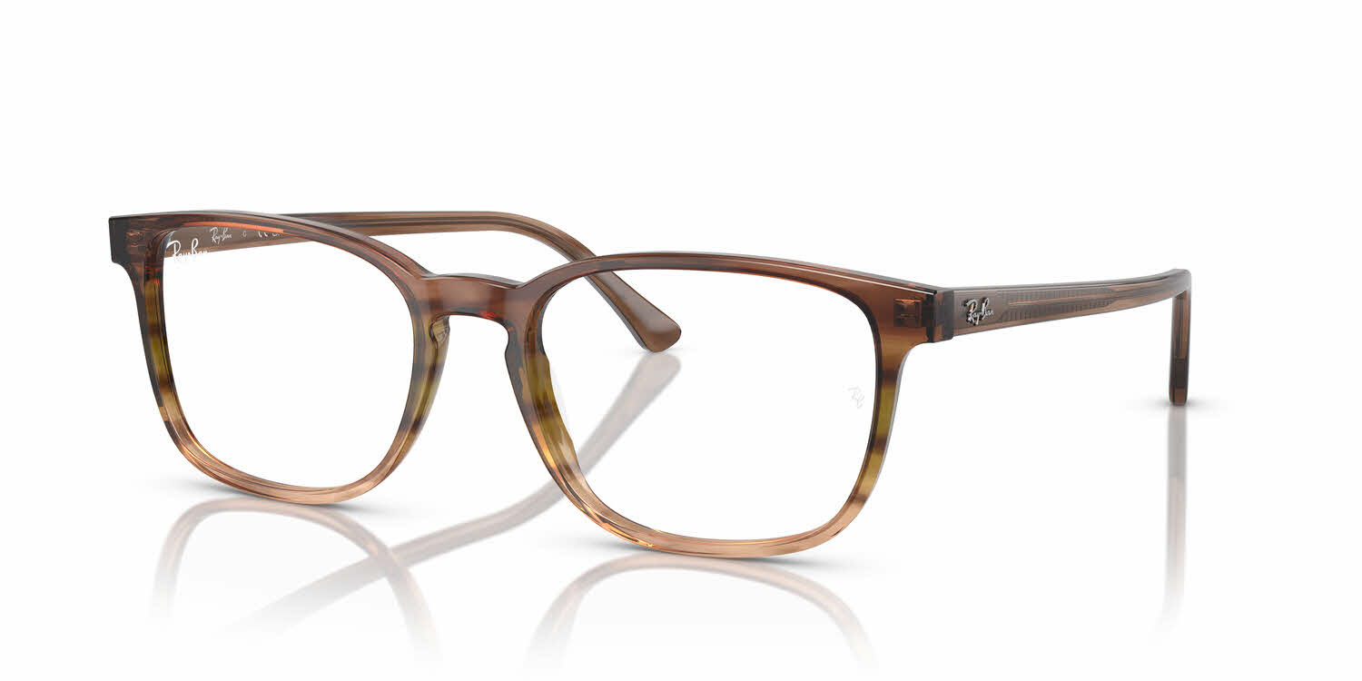  clear lens/striped brown green