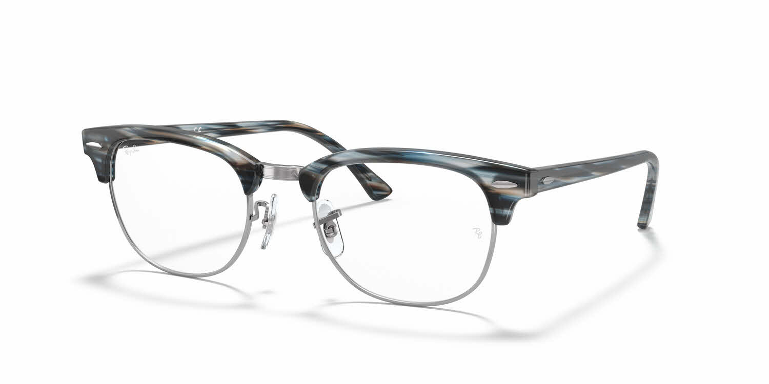  clear lens/blue grey striped