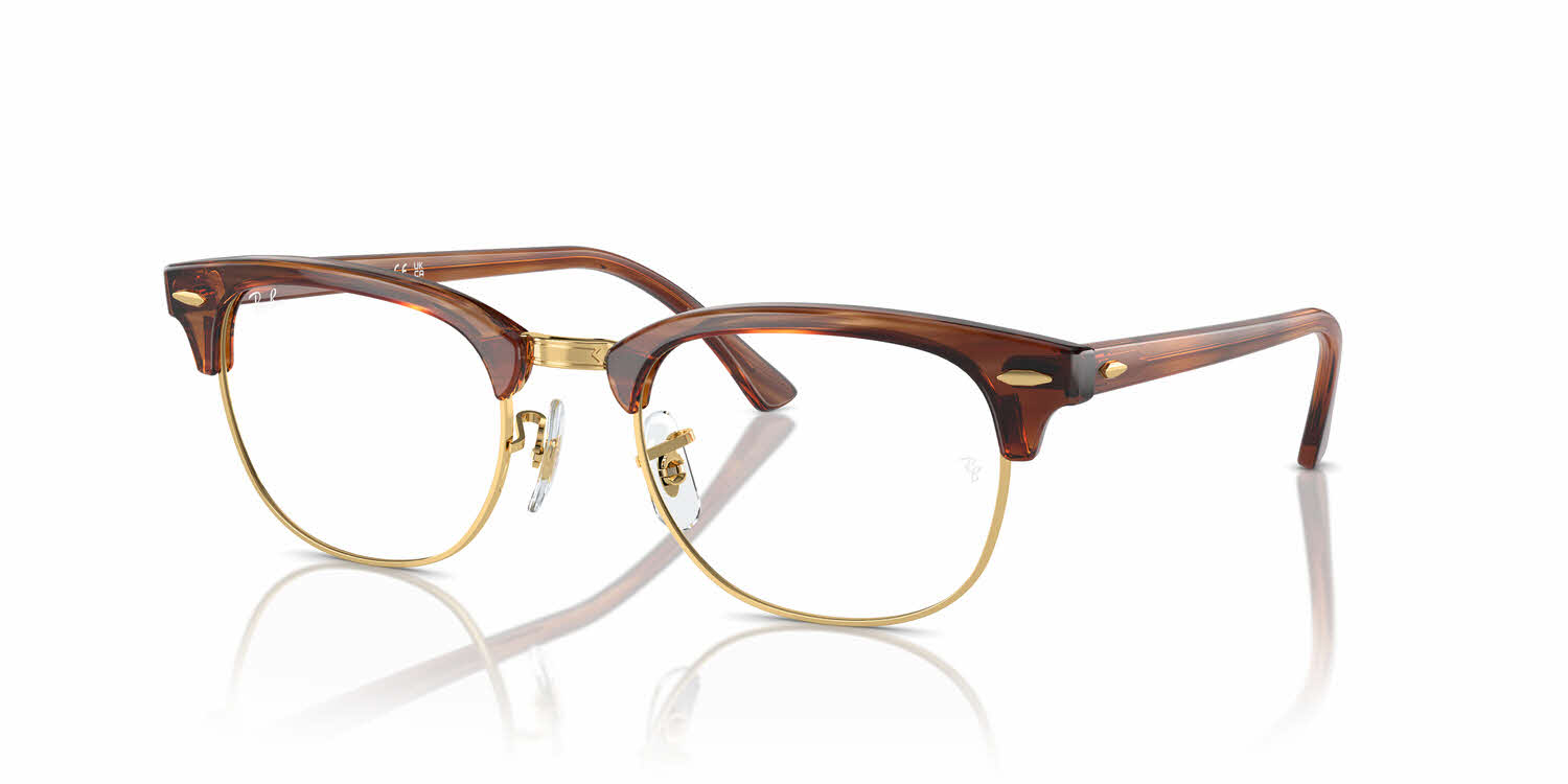  clear lens/striped brown