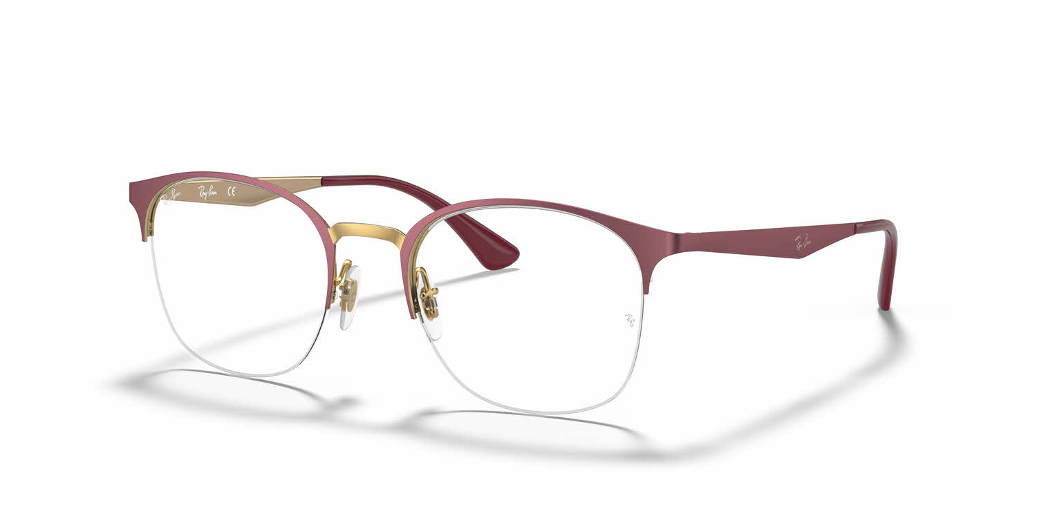  clear lens/pink gold on top matte bordeaux