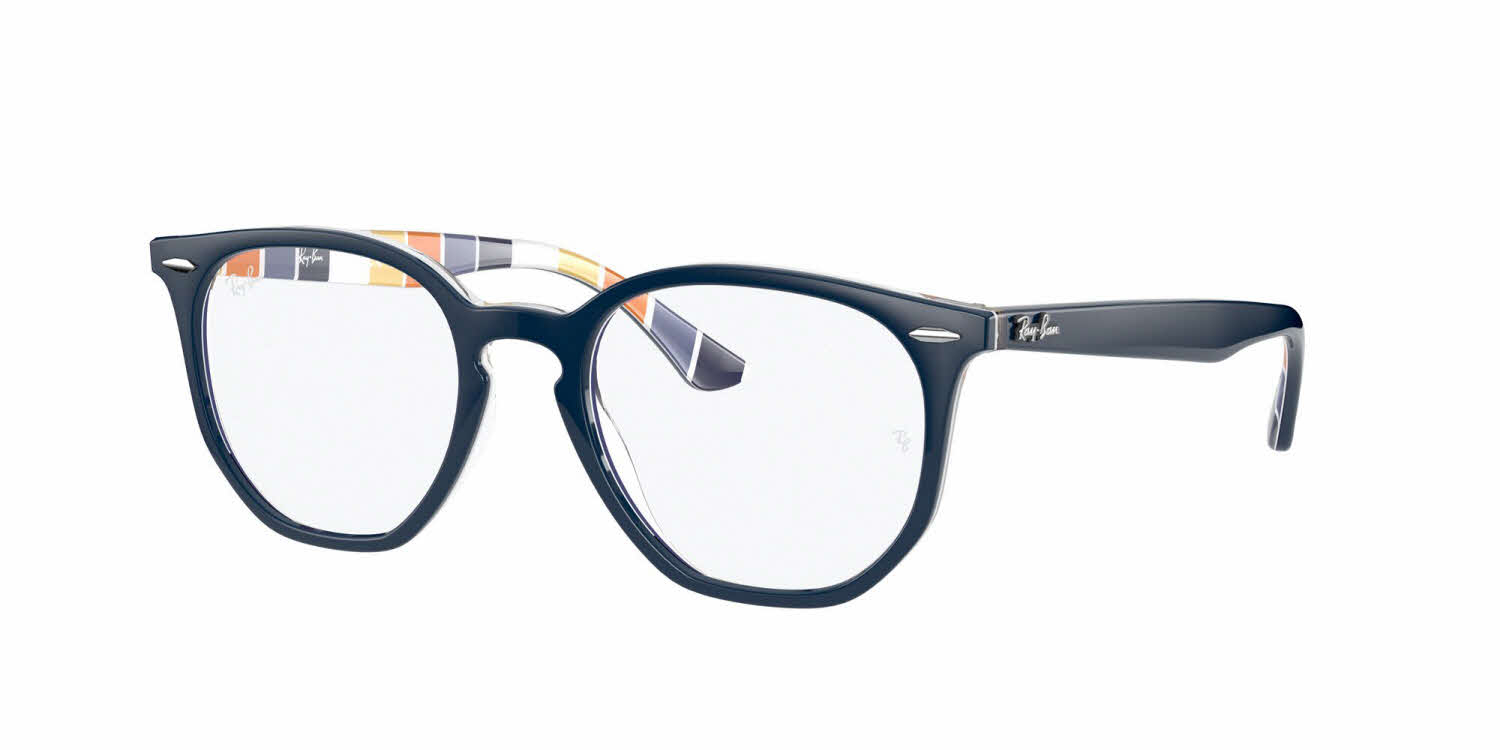  clear lens/blue on stripes orange blue