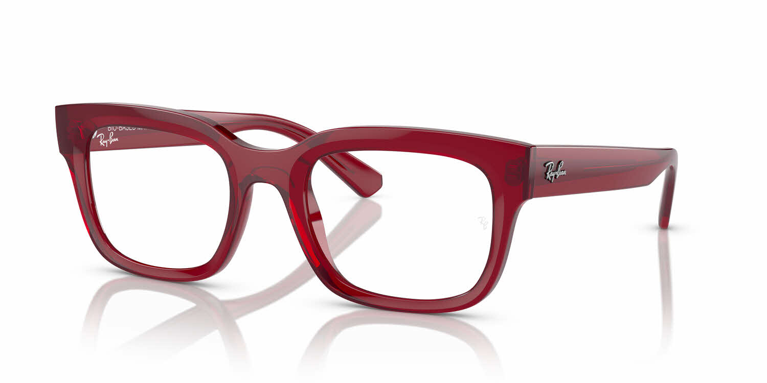  clear lens/transparent red