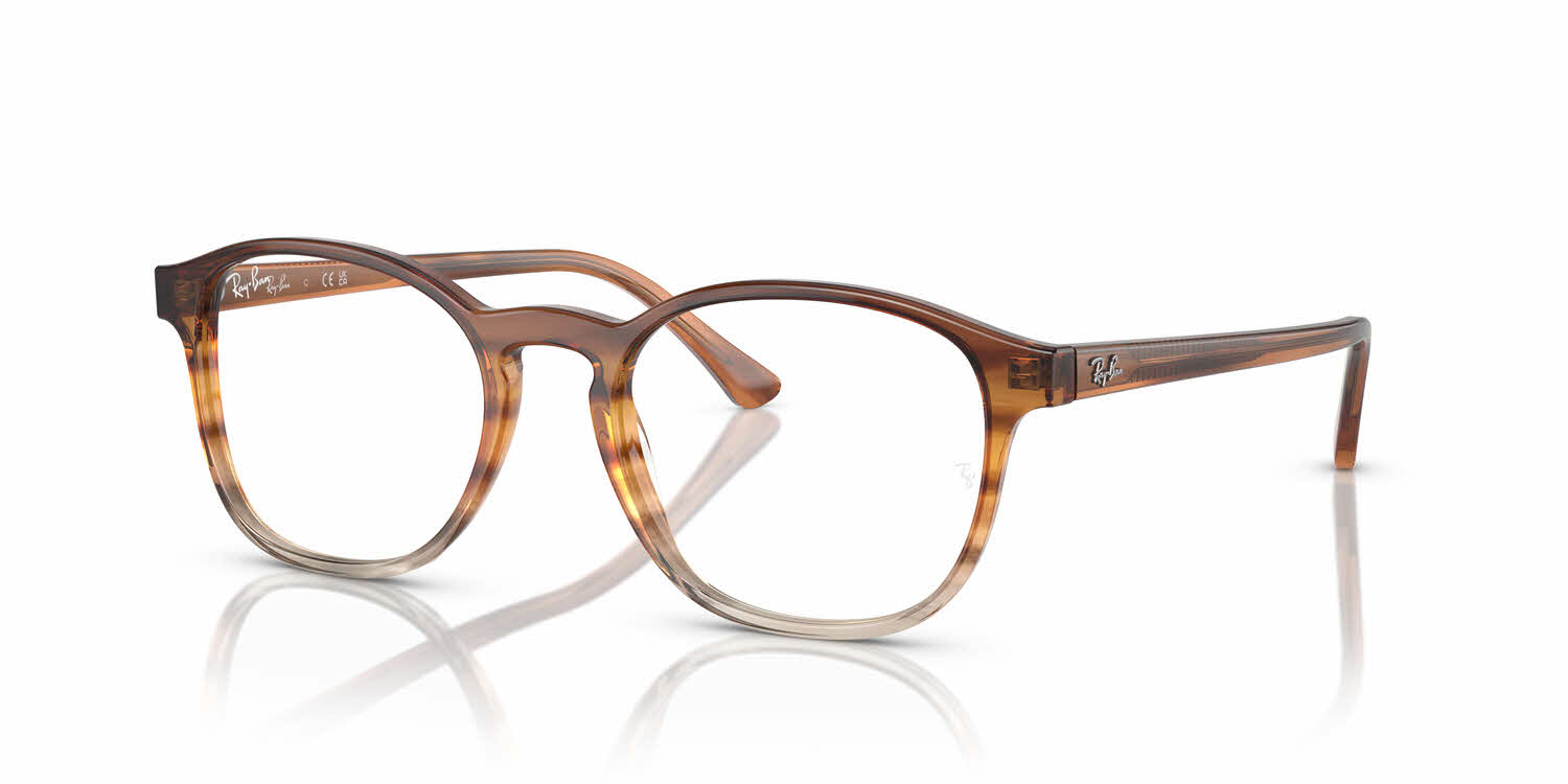  clear lens/striped brown yellow