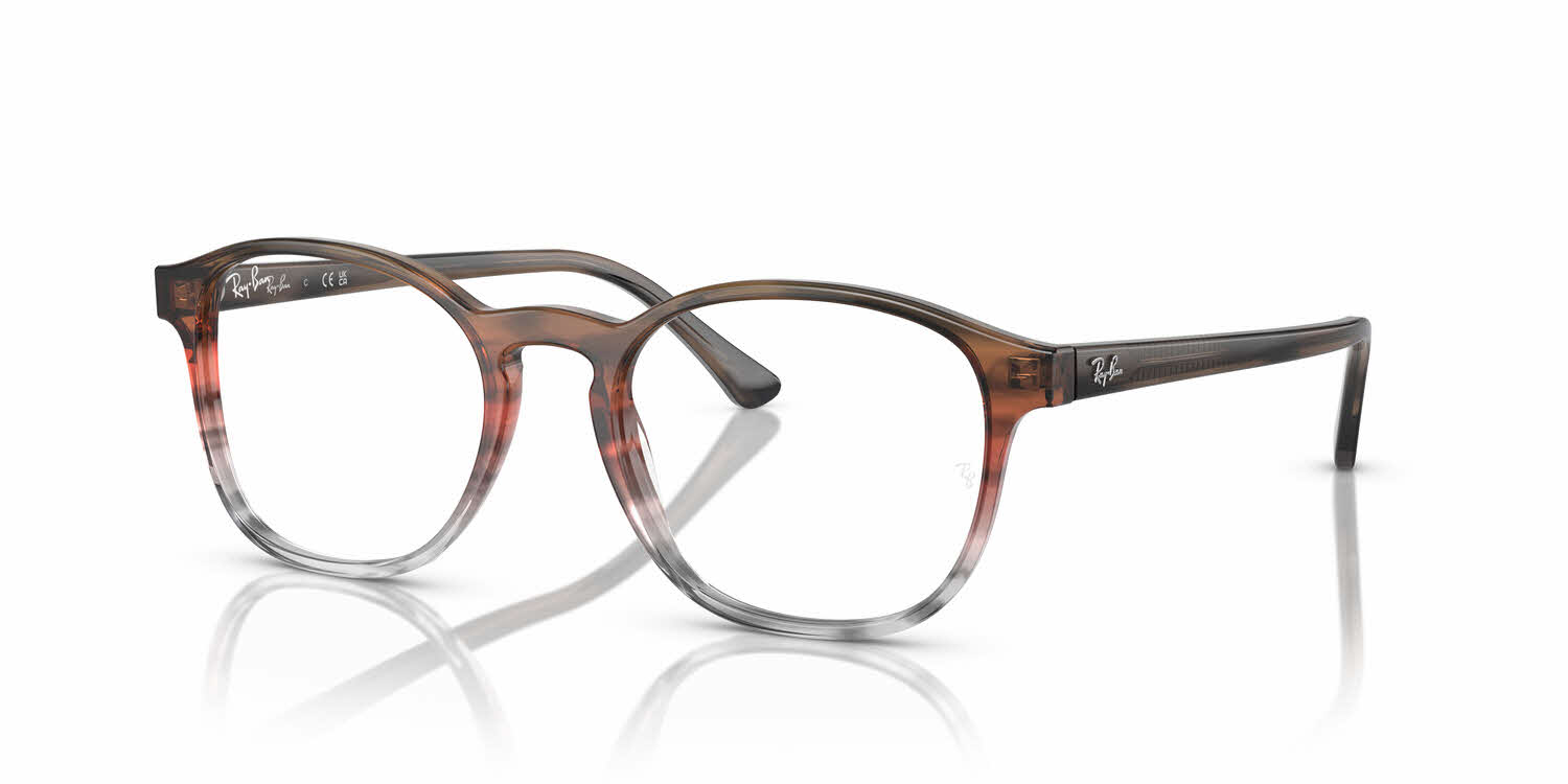  clear lens/striped brown red