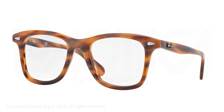  clear/striped brown havana