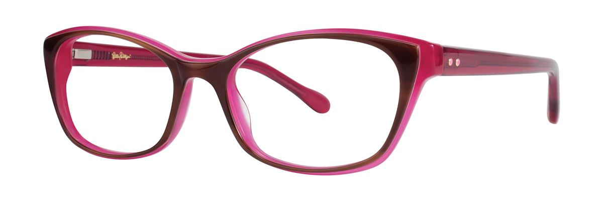  clear/tortoise pink