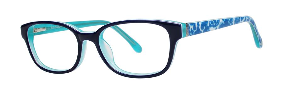  clear/navy aqua