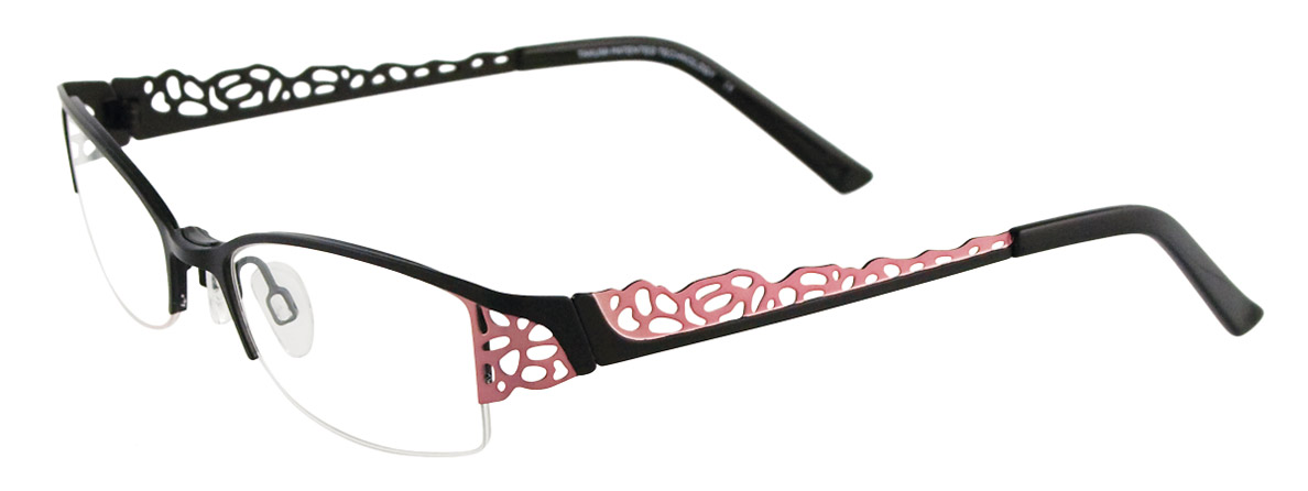  clear/satinblackandpink