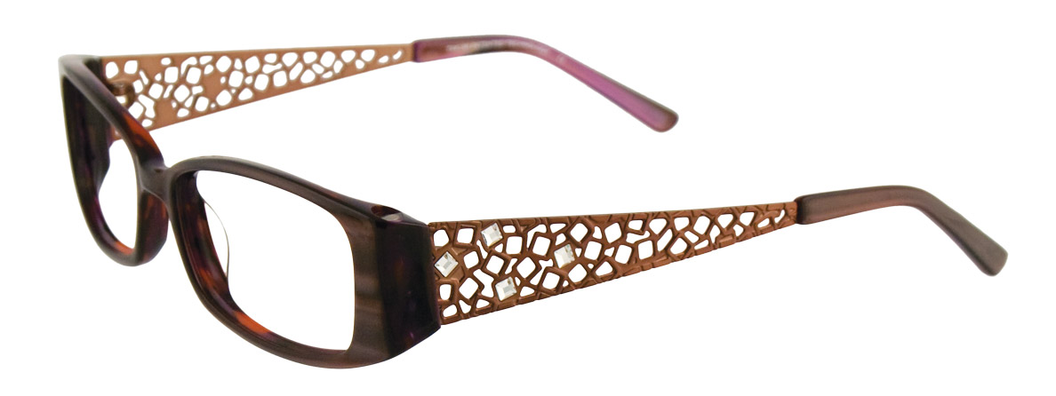  clear/marbledbronzeandpurple