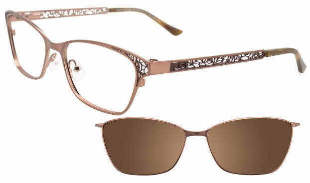  clear lens/shiny brown dark brown with clip on the lens