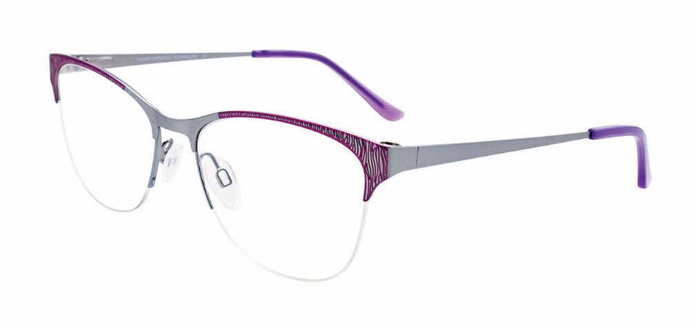  clear lens/purple matt light blue with polarized clip on lens