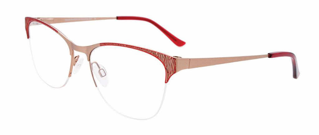  clear lens/red matt gold with polarized clip on lens