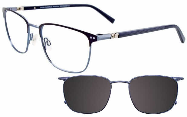  clip on lens/matte navy light blue w