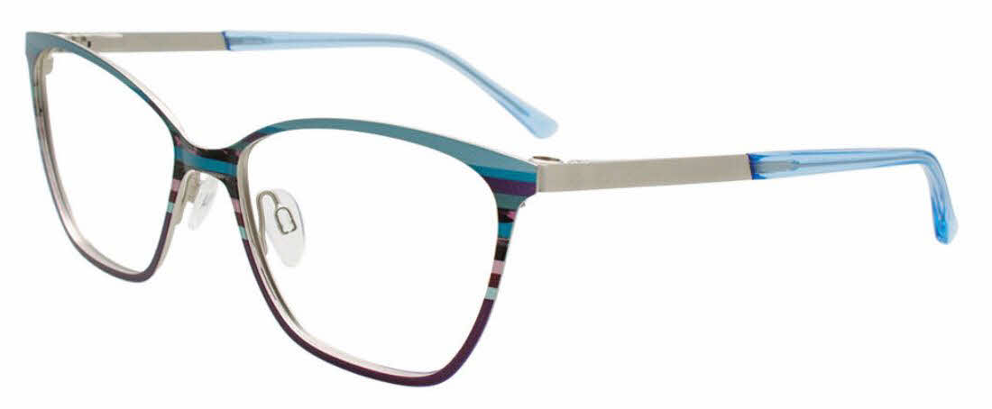  clear lens/blue purple accent colors stripes