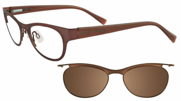  clear lens/matte brown with clip