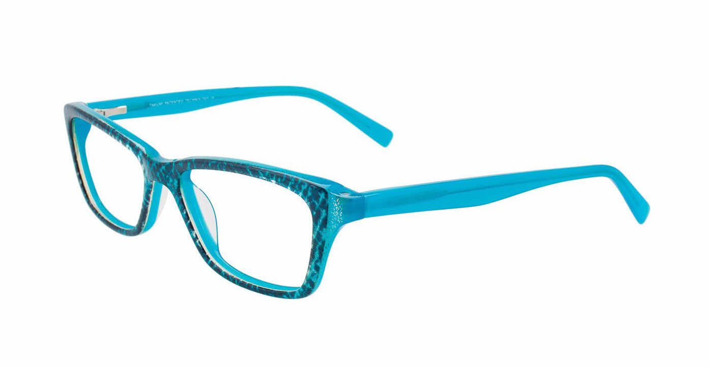  clear lens/aqua gold turquoise with clip on lens