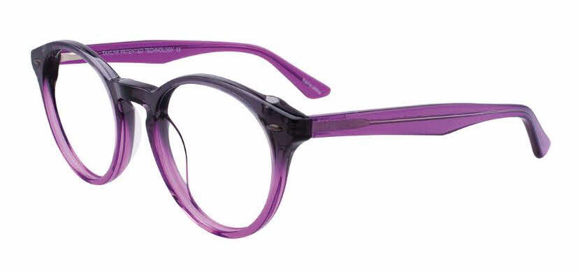  clear lens/crystal purple black gold shimmer with clip on lens