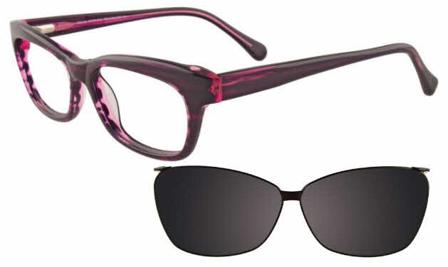  clear lens/marbled purple with clip
