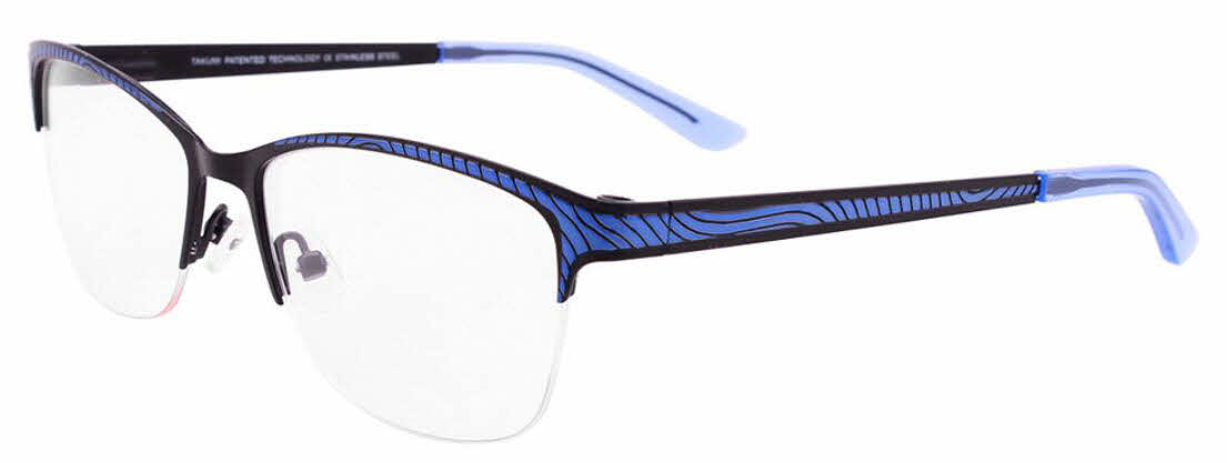  clear lens/shiny blue satin black