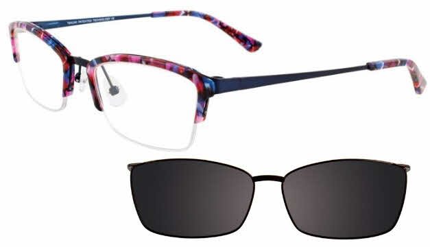  clear lens/dark blue red black white with clip on lens
