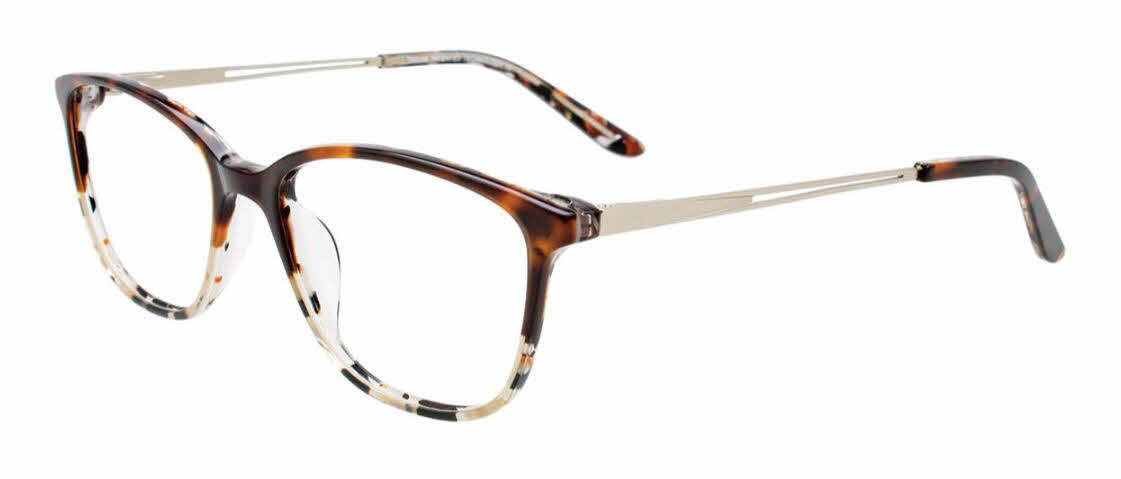  clear lens/brown marbled demi amber