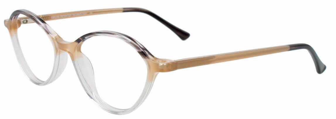  clear lens/dark brown light brown crystal