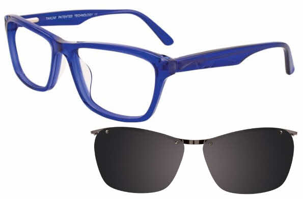  grey clip/clear blue w