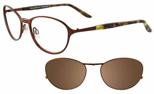  clear lens/matte brown with clip