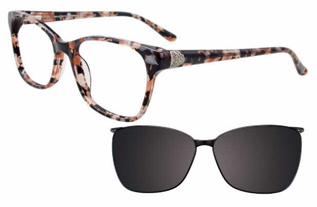  clip on lens/demi brown pearl w