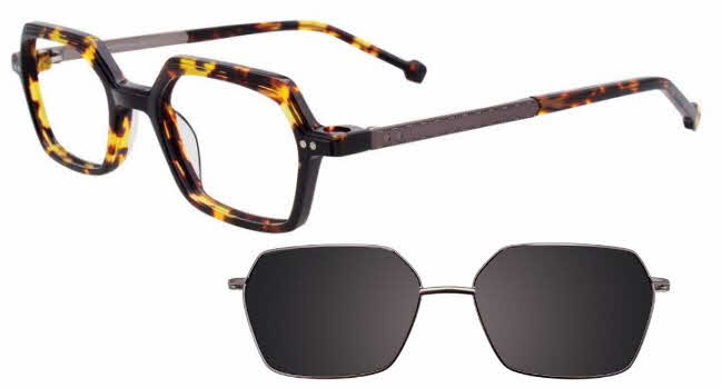  clear lens/demi amber with clip on lens