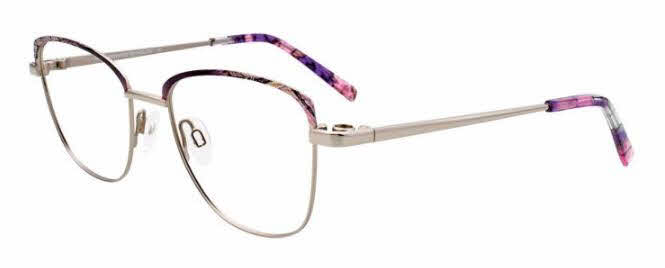  clear lens/purple shiny silver with clip on lens