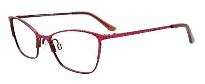  clear lens/satin dark pink dark brown with clip on lens