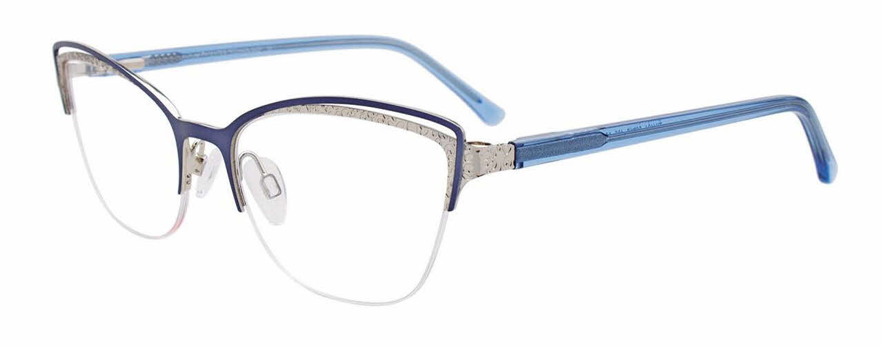  clear lens/satin blue silver
