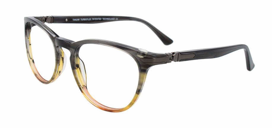  clear lens/brown yellow grey marbled with polarized clip on lens