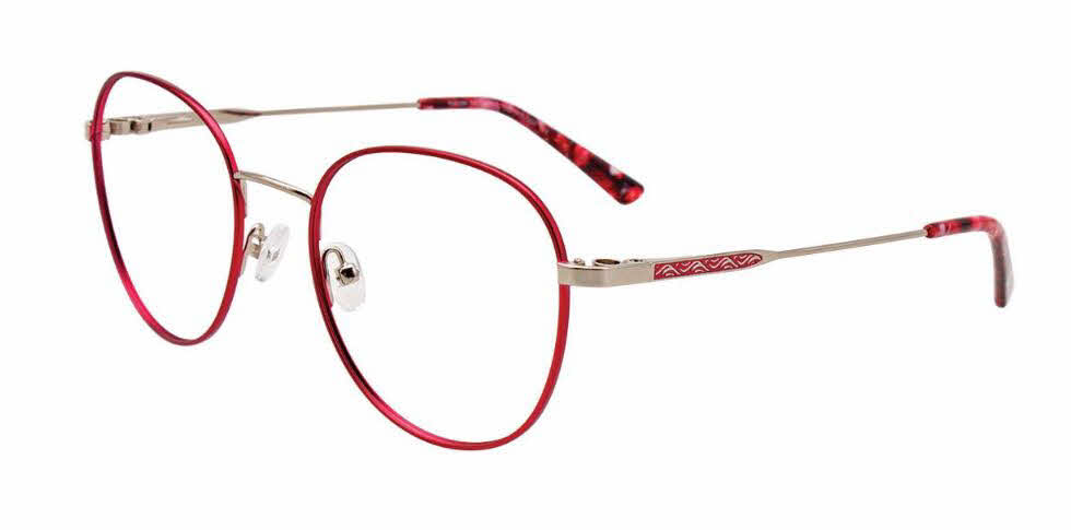  clear lens/satin red shiny grey with polarized clip on lens