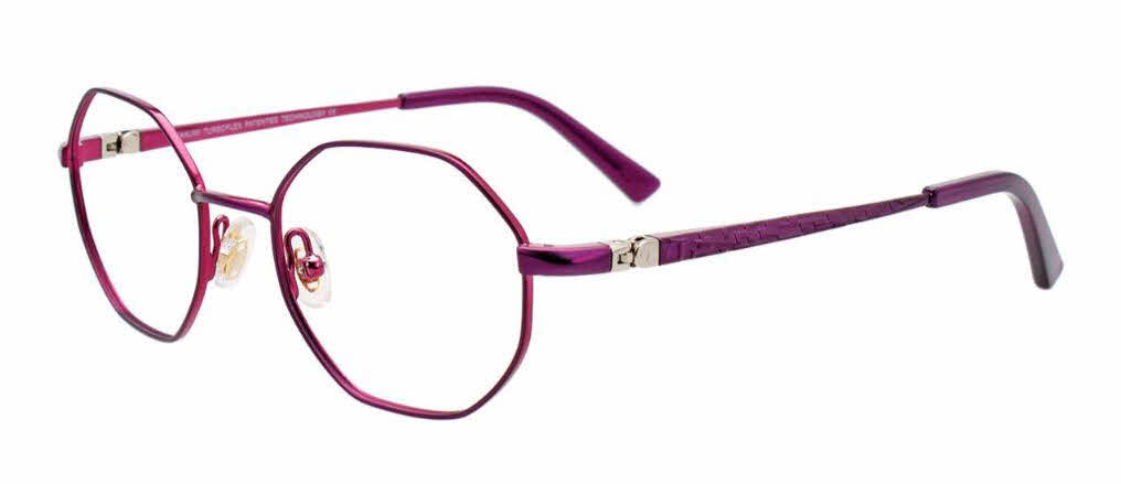  clear lens/satin dark purple shiny fuchsia