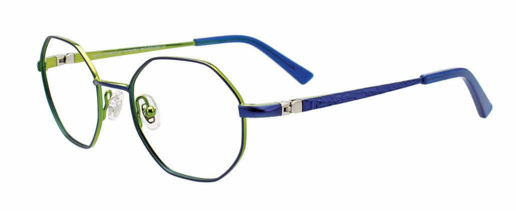  clear lens/satin navy shiny green