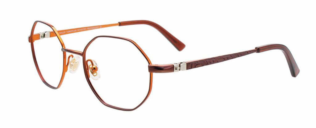  clear lens/satin dark brown shiny orange
