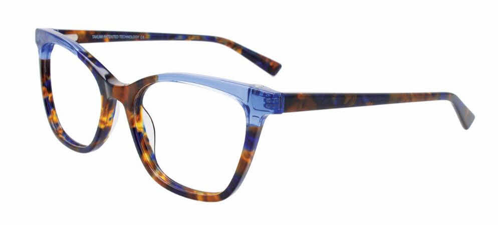  polarized clip on lens/blue brown marbled crystal blue w